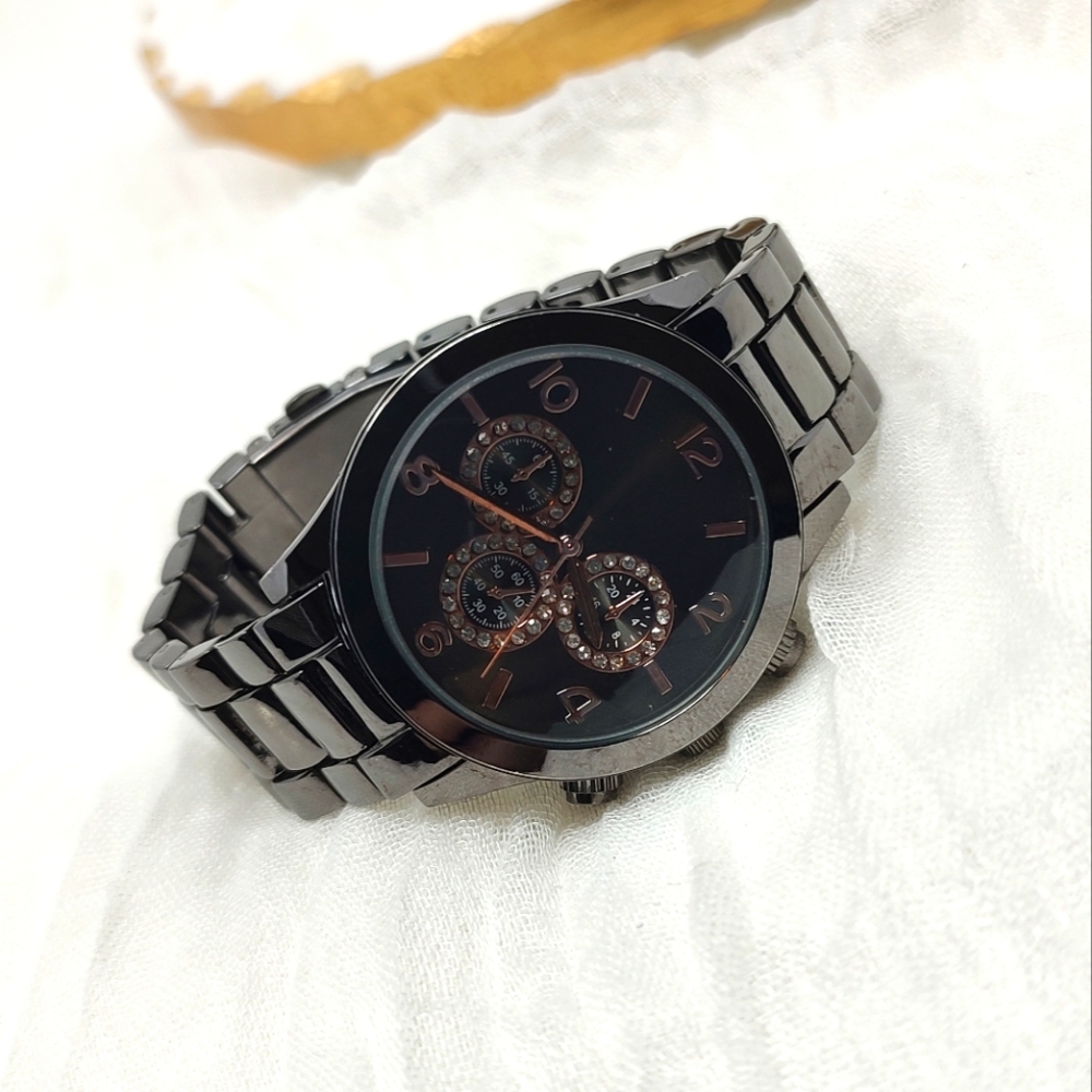 WORKS women's dark metallic watch